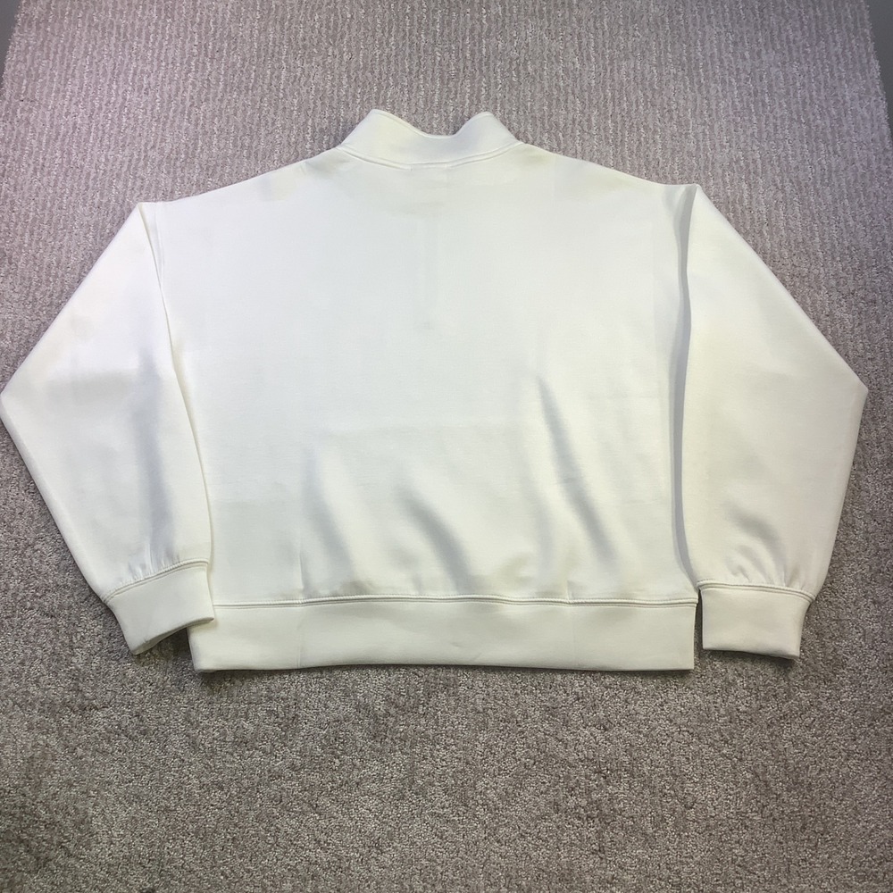 Ocean Drive Womens Texas Graphic Quarter Zip Sweatshirt Ivory Size S NWT - Picture 3 of 13